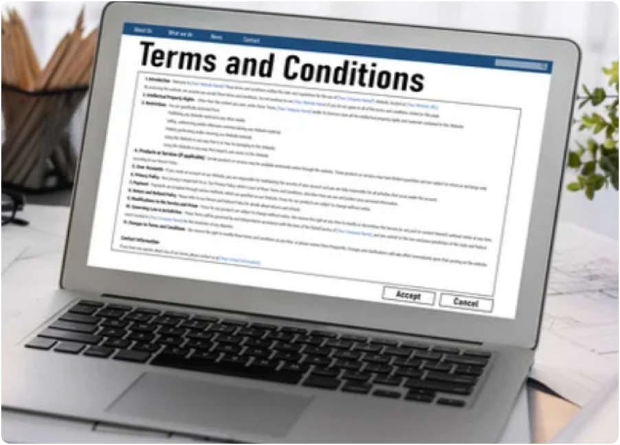Terms and Conditions document